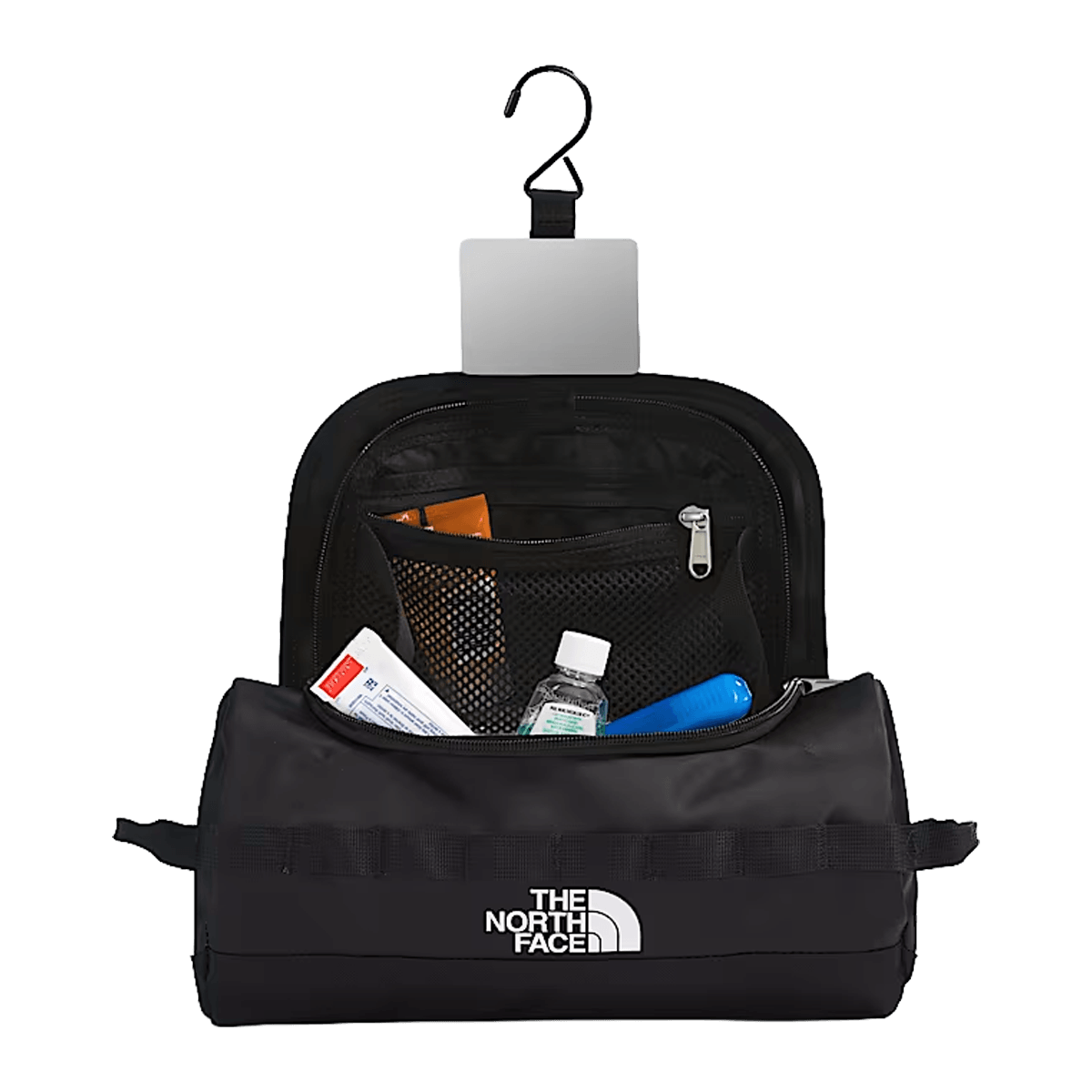 THE NORTH FACE BASE CAMP TRAVEL CANISTER LG - TNF BLACK TNF WHITE - OPEN VIEW