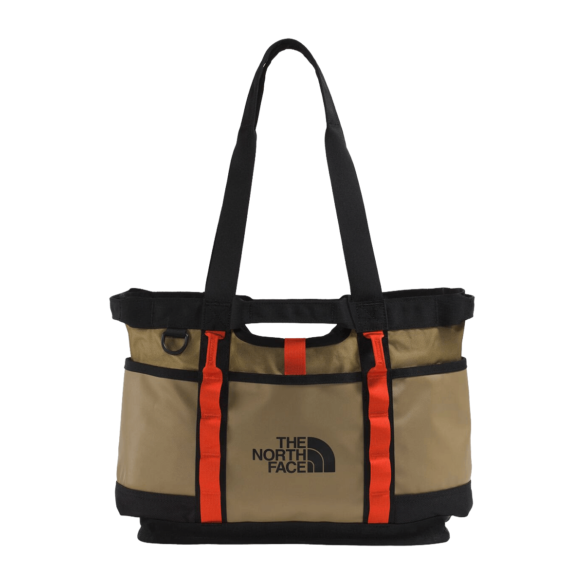 THE NORTH FACE BASE CAMP UTILITY TOTE - CEDAR TNF BLACK LAVA RED