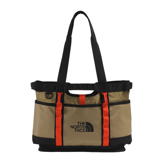 THE NORTH FACE BASE CAMP UTILITY TOTE - CEDAR TNF BLACK LAVA RED