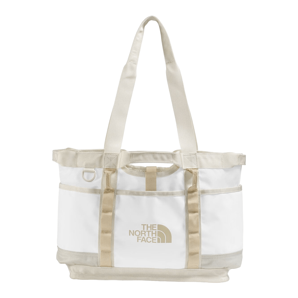 THE NORTH FACE BASE CAMP UTILITY TOTE - WHITE ASH CALACATTA PALE KHAKI