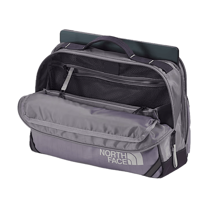 THE NORTH FACE BASE CAMP VOYAGER SLING BAG - TRANSCENDENT GREY ENDLESS DUSK - OPEN VIEW