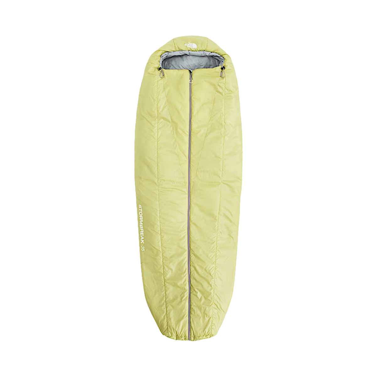 THE NORTH FACE STORMBREAK 35°F SLEEPING BAG - PEAR FROST GREY - FRONT VIEW