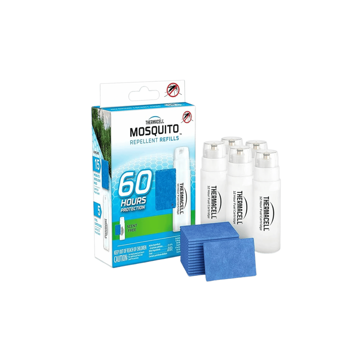THERMACELL 60 HOUR REPELLENT REFILLS WHITE