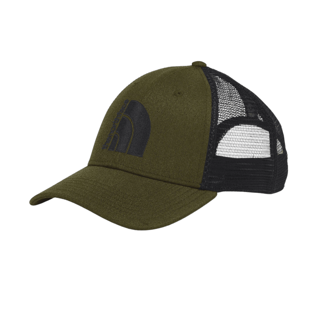 THE NORTHFACE MUDDER TRUCKER HAT - FOREST OLIVE  - FRONT VIEW