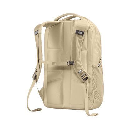 THE NORTHFACE WOMEN'S CLASSIC VAULT BACKPACK -GRAVEL/GARDENIA WHITE - BACK VIEW