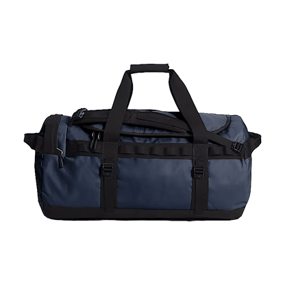 THE NORTH FACE BASE CAMP DUFFEL M 71L - SUMMIT NAVY TNF BLACK - FRONT VIEW