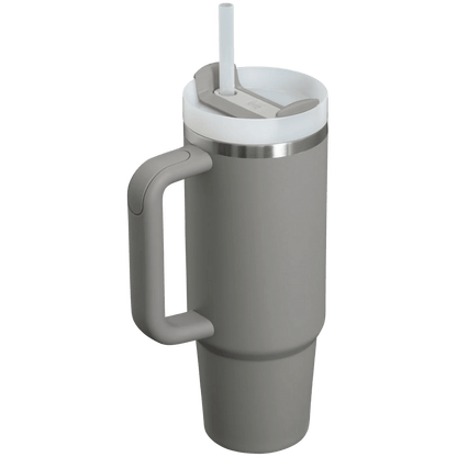 STANLEY THE QUENCHER H2.O FLOWSTATE TUMBLER 30OZ - STONE - BACK SIDE VIEW