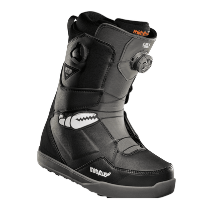 THIRTYTWO MEN'S LASHED DOUBLE BOA SNOWBOARD BOOTS – BLACK/GREY/WHITE_MAIN IMAGE