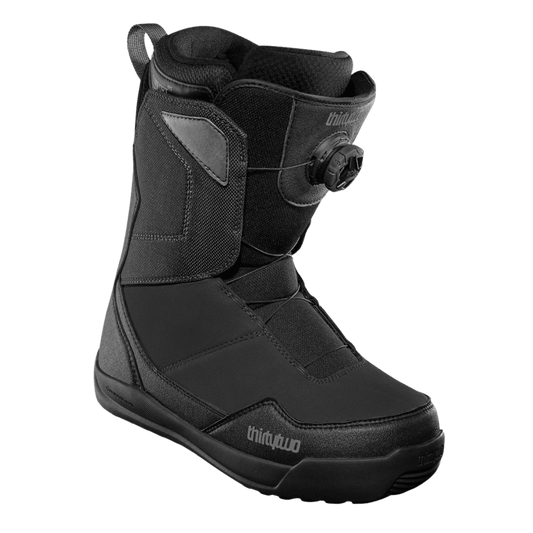 THIRTYTWO MEN'S SHIFTY BOA SNOWBOARD BOOTS - BLACK_FRONT SIDE ANGLE
