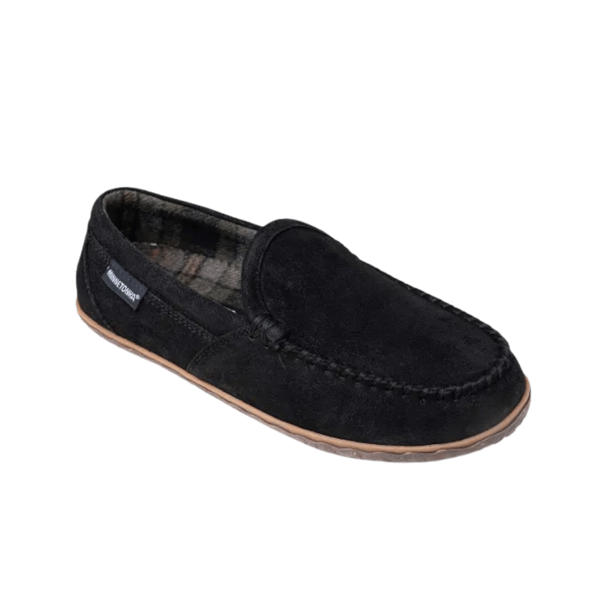 MINNETONKA MOCCASIN TILDEN SLIP-ON - BLACK RUFF