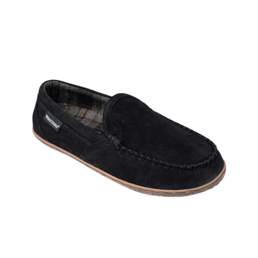 MINNETONKA MOCCASIN TILDEN SLIP-ON - BLACK RUFF