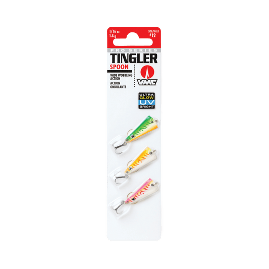 VMC TINGLER SPOON KIT - 3/16OZ - GLOW UV