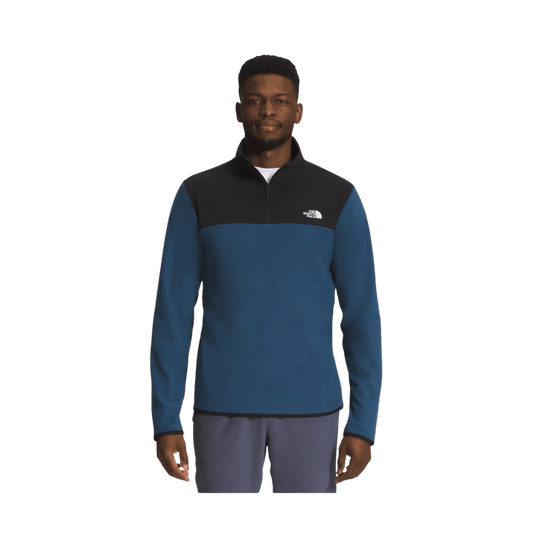 NORTH FACE MEN'S TKA GLACIER 1/4 ZIP - SHADY BLUE