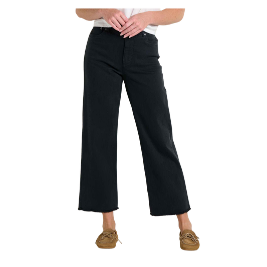 TOAD AND CO W BALSAM SEEDED CUTOFF PANT WASHED BLACK