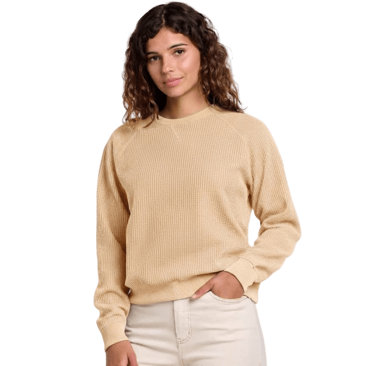 TOAD AND CO W BITTERROOT LS PULLOVER ALMOND