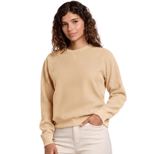 TOAD AND CO W BITTERROOT LS PULLOVER ALMOND