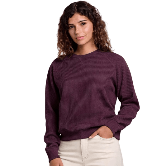 TOAD AND CO W BITTERROOT LS PULLOVER RAISIN