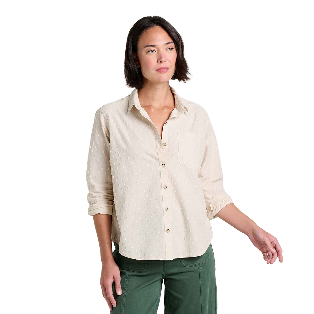 TOAD AND COW AIRSCAPE LS SHIRT LIMESTONE PATTERN