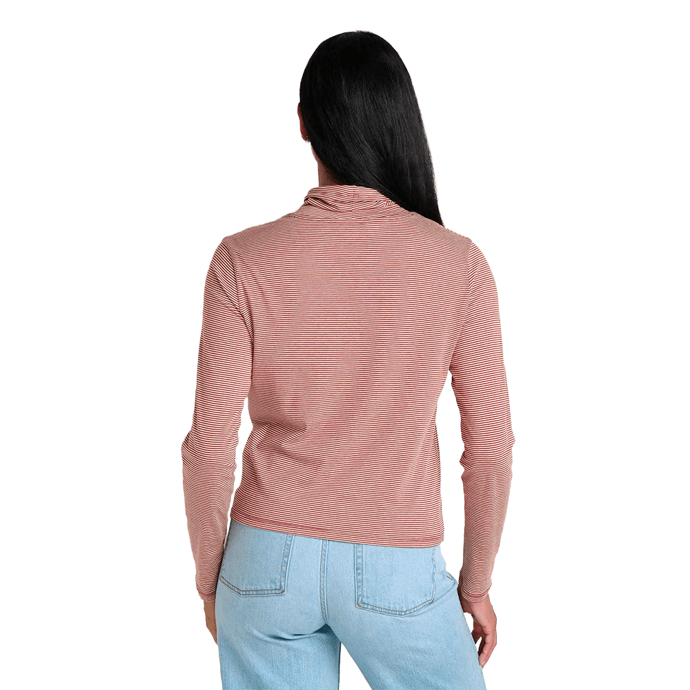 TOAD AND CO WOMEN'S ROSALIE LONG SLEEVE TURTLENECK- CAMPFIRE BACK
