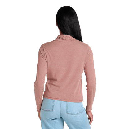 TOAD AND CO WOMEN'S ROSALIE LONG SLEEVE TURTLENECK- CAMPFIRE BACK
