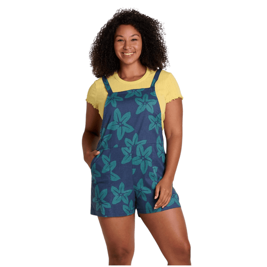 TOAD & CO WOMEN'S TAJ HEMP SHORT – JASPER LARGE FLORAL_FRONT ANGLE WW