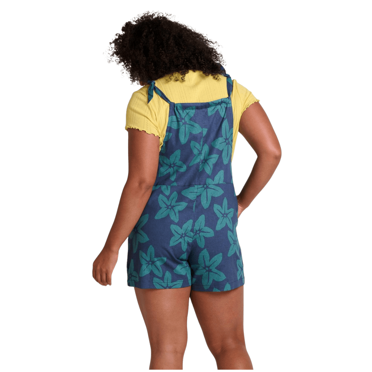 TOAD & CO WOMEN'S TAJ HEMP SHORT – JASPER LARGE FLORAL_BACK ANGLE WW