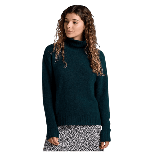 TOAD & CO WOMEN'S TODDY T-NECK SWEATER – CABIN_FRONT ANGLE WW