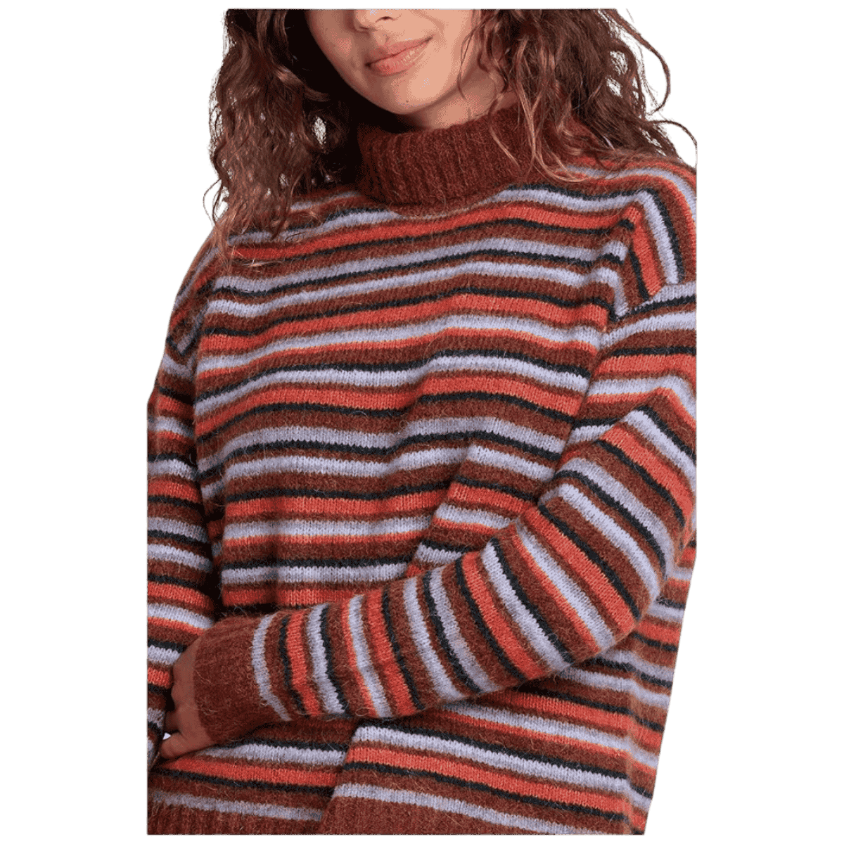 TOAD & CO WOMEN'S TODDY T-NECK SWEATER – GOURD_CLOSER
