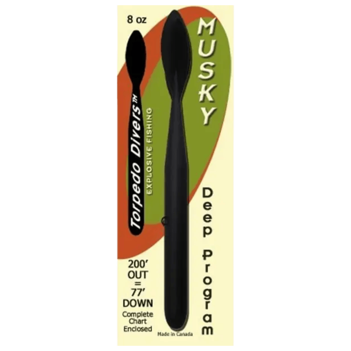 TORPEDO DIVERS DIVER WEIGHT 8OZ - BLACK