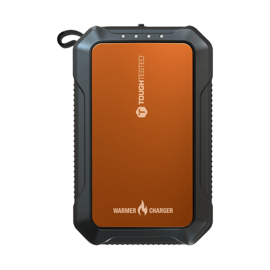 TOUGH TESTED HANDWARMER AND POWER PACK - 10000 mAH" - FRONT VIEW