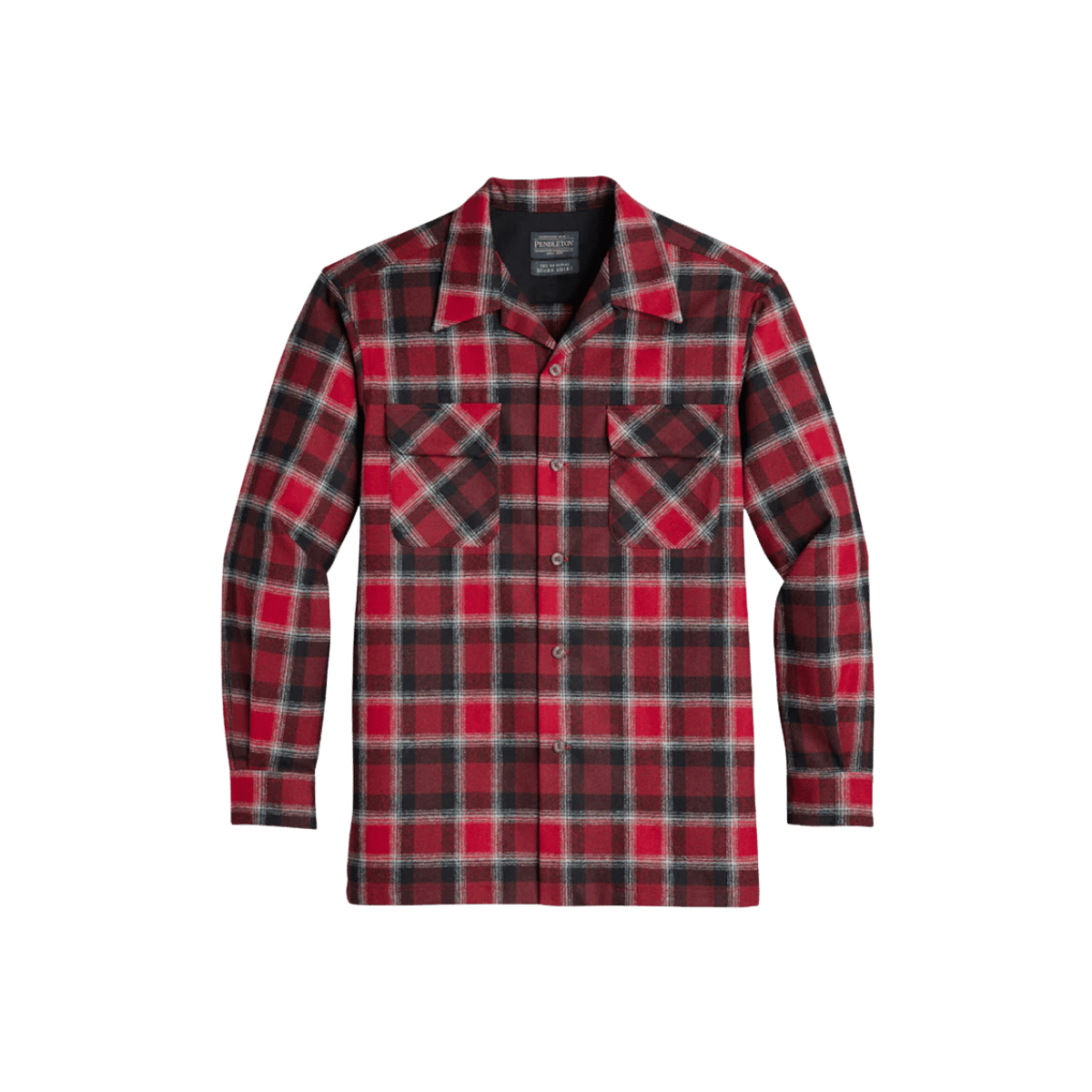 PENDLETON MEN'S TRAIL SHIRT REG - RED/BLACK/GREY PLAID