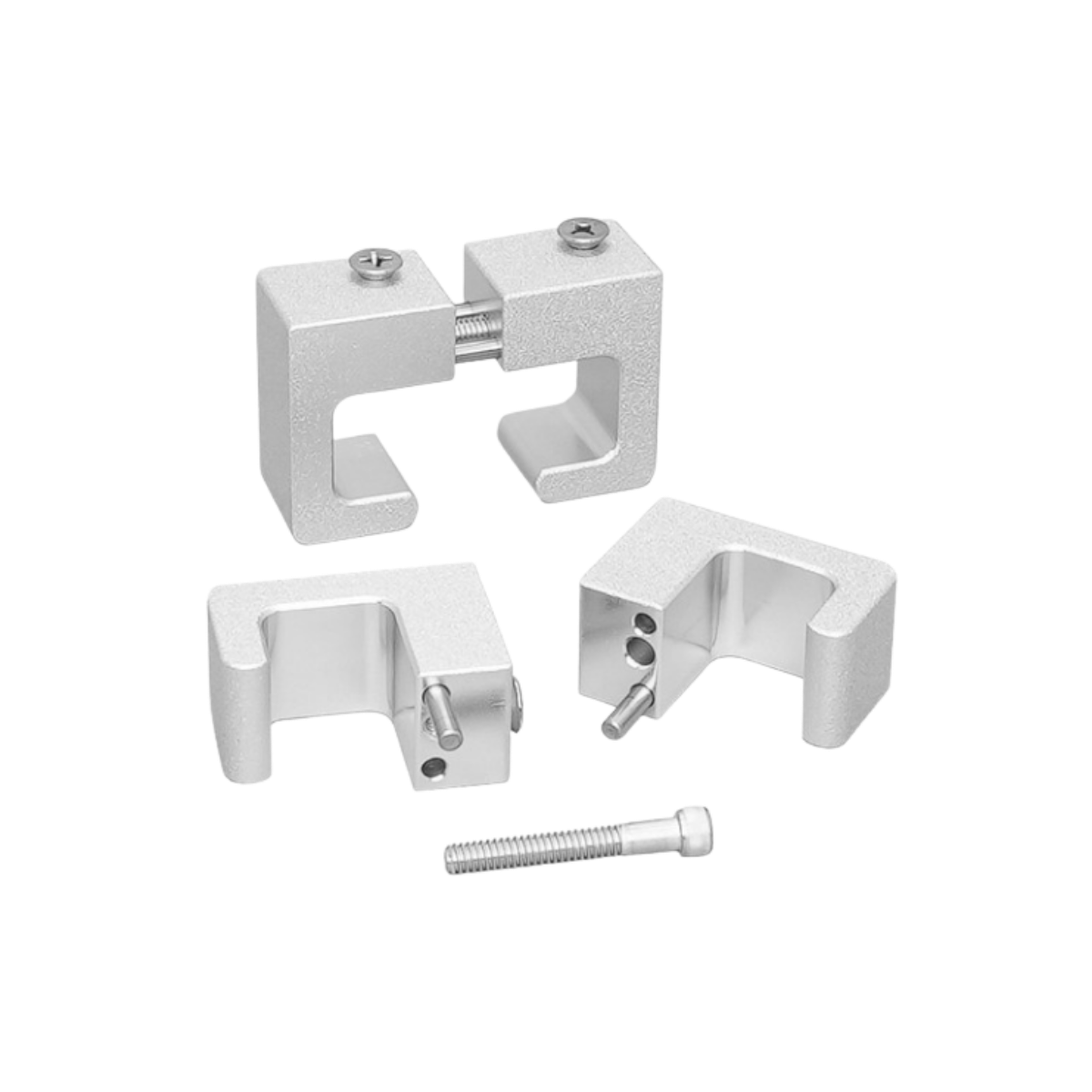 TRAXSTECH NARROW GUNWALE CLAMPS 2PK SILVER