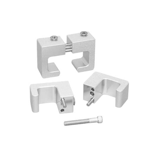 TRAXSTECH NARROW GUNWALE CLAMPS 2PK SILVER