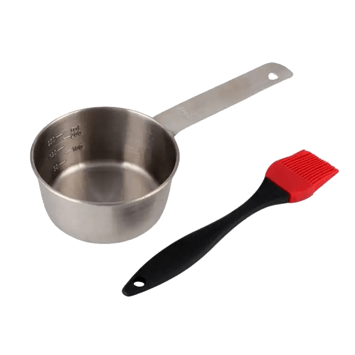 TWISTED ROOT DESIGN BASTING BOWL AND BRUSH SET