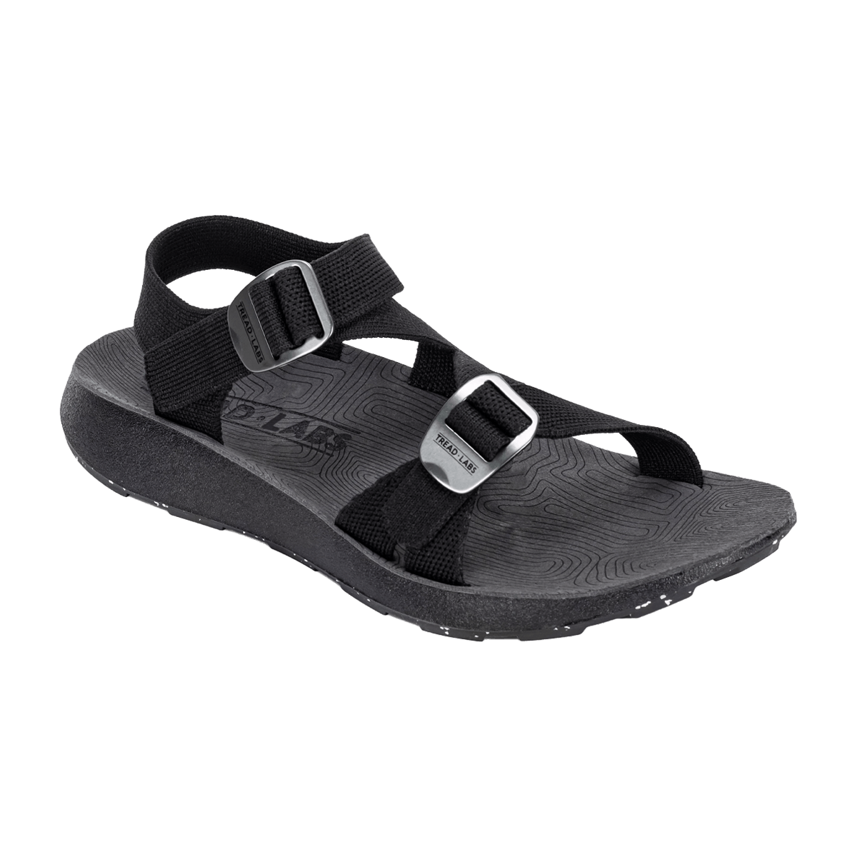 TREAD LABS MEN'S REDWAY SANDALS - BLACK - OUTSTEP VIEW