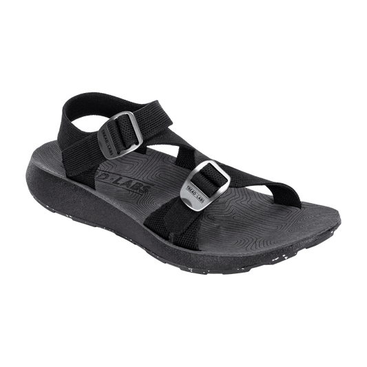 TREAD LABS MEN'S REDWAY SANDALS - BLACK - OUTSTEP VIEW