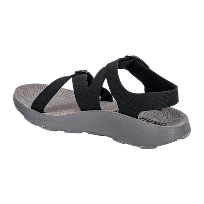 TREAD LABS WOMEN'S REDWAY SANDALS - BLACK - INSTEP VIEW