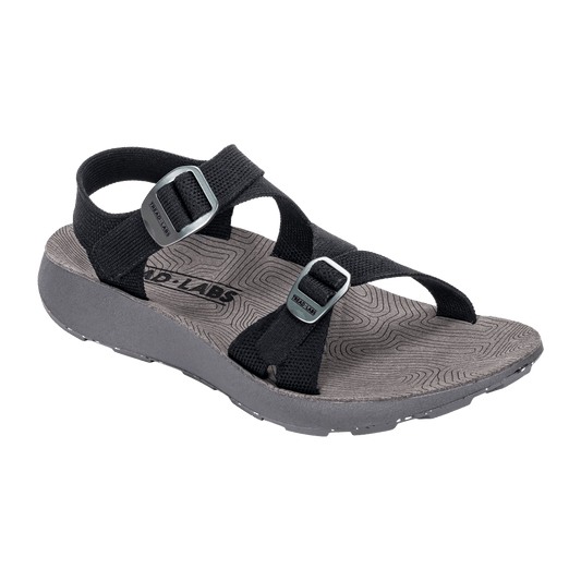 TREAD LABS WOMEN'S REDWAY SANDALS - BLACK - OUTSTEP VIEW
