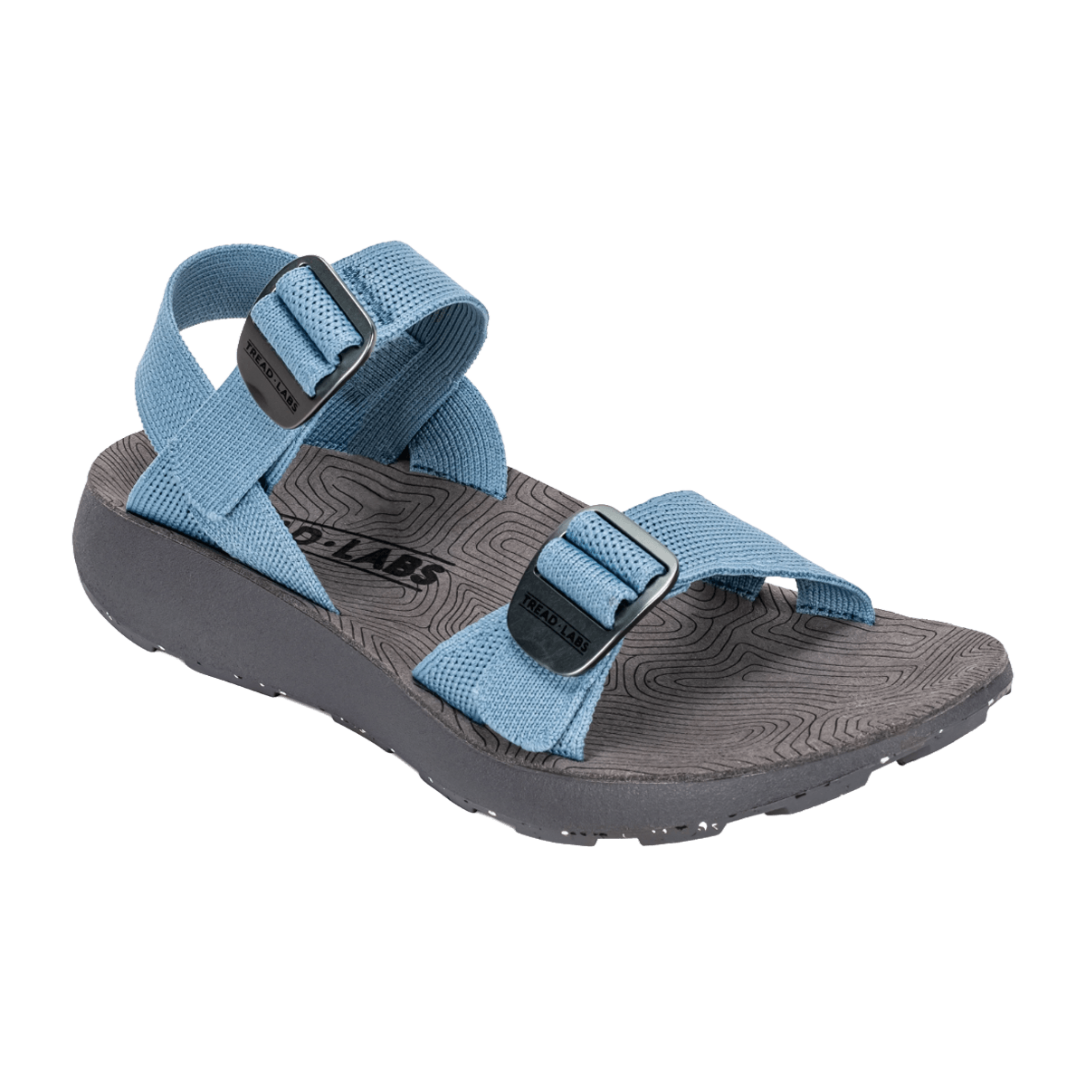 TREAD LABS WOMEN'S SALINAS SANDAL - SKY - OUTSTEP VIEW