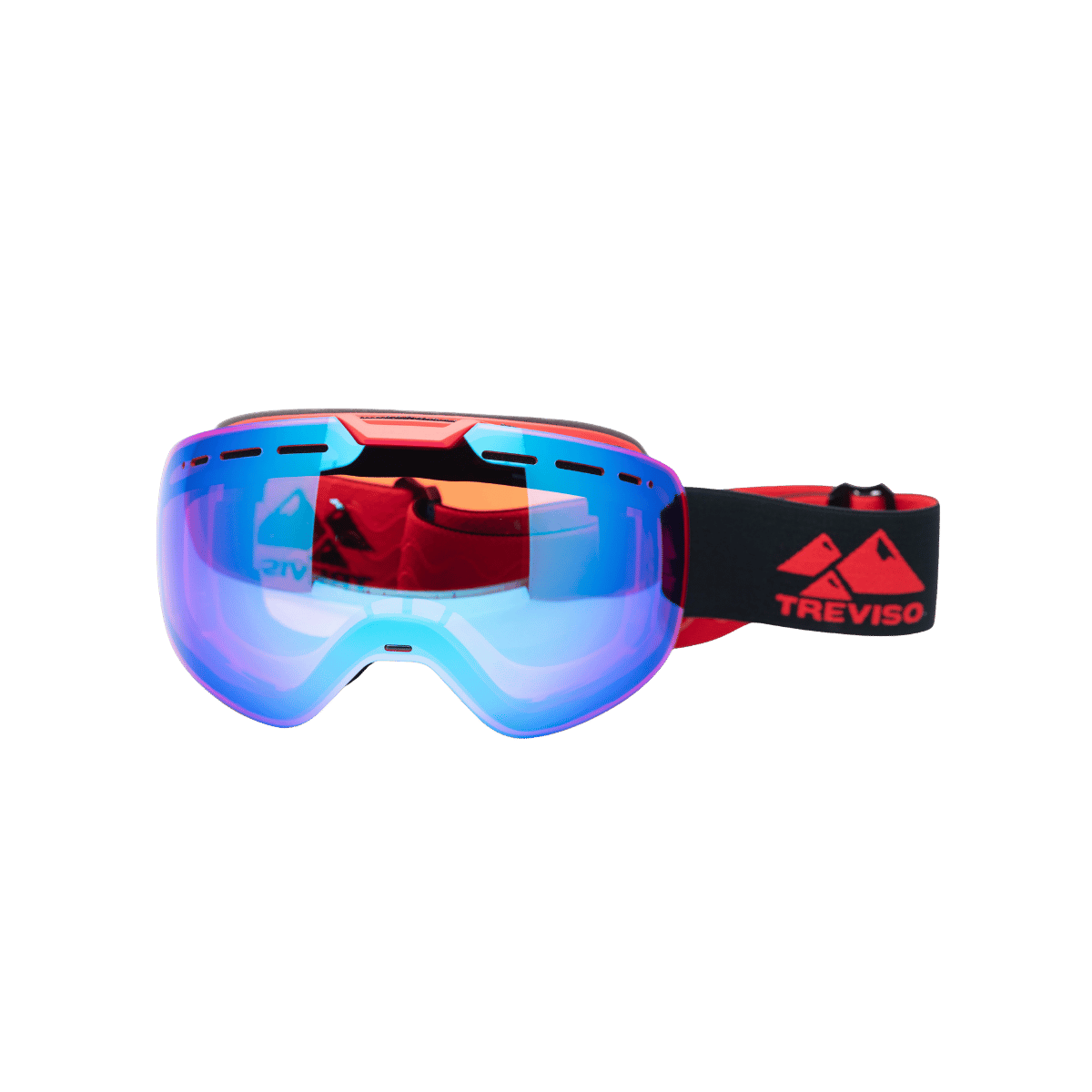 TREVISO DEFENDER 2 MAG GOGGLE 25/26, RED, BLUE MIRROR