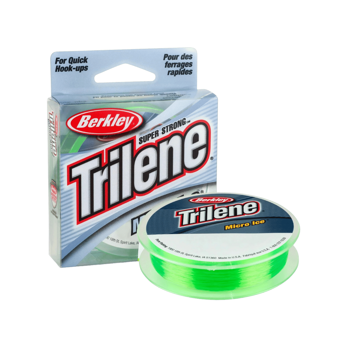BERKLEY TRILENE MICRO ICE FISHING LINE 110YDS SOLAR 06 LBS