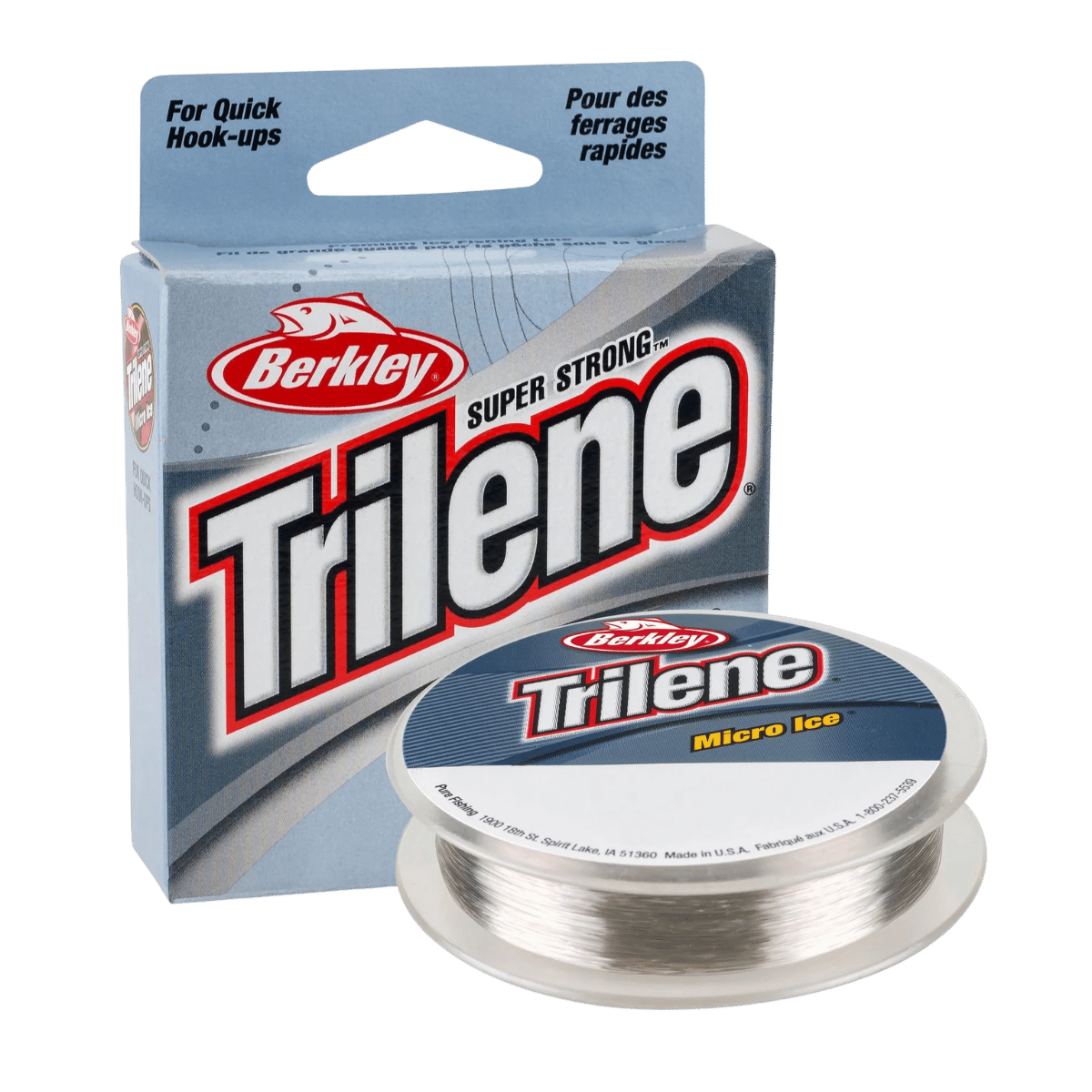 BERKLEY TRILENE MICRO ICE LINE 110YDS ICE FISHING 04 LBS - CLEAR STEEL