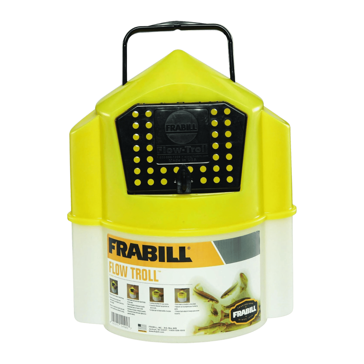 FRABILL FLOW TROLL BAIT BUCKET - 6QT