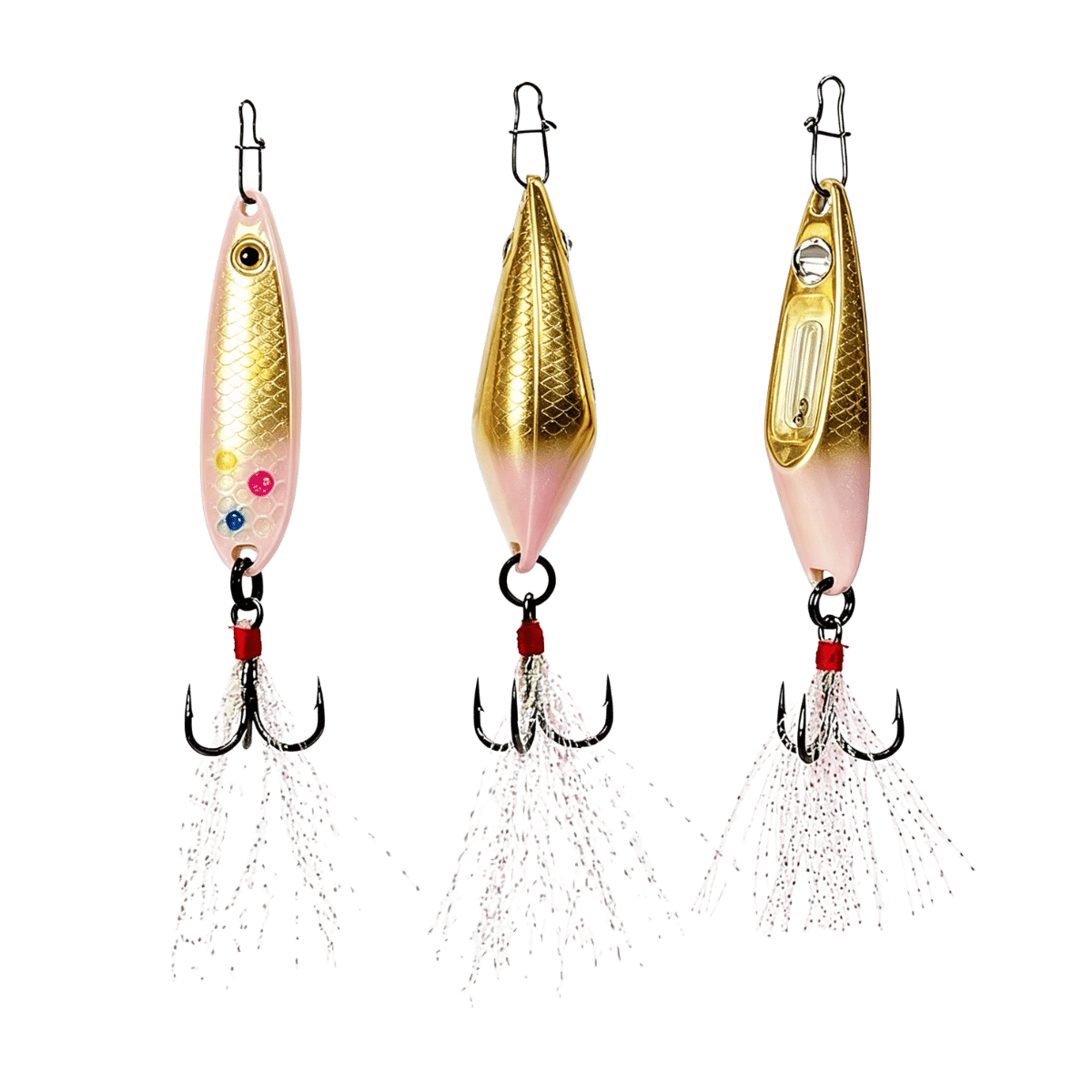 TROPHY OUTDOOR PRODUCTS SIDEKICK RATTLE SPOON PINK GOLD BACK