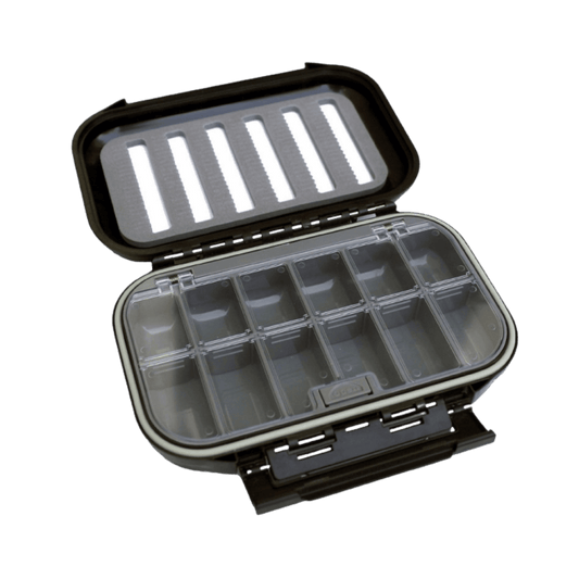 TROPHY ANGLER CLEARTOP DS SLIT FOAM JIG BOX LARGE FRONT