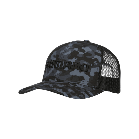 SHIMANO PRINTED TRUCKER CAP BLACK CAMO