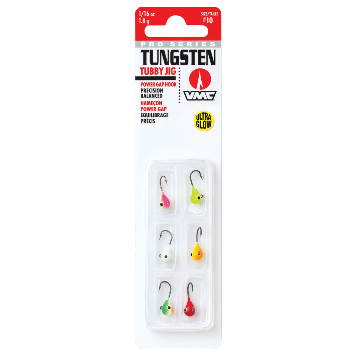 VMC TUNGSTEN TUBBY JIG KIT2 - 1/32 OZ - GLOW