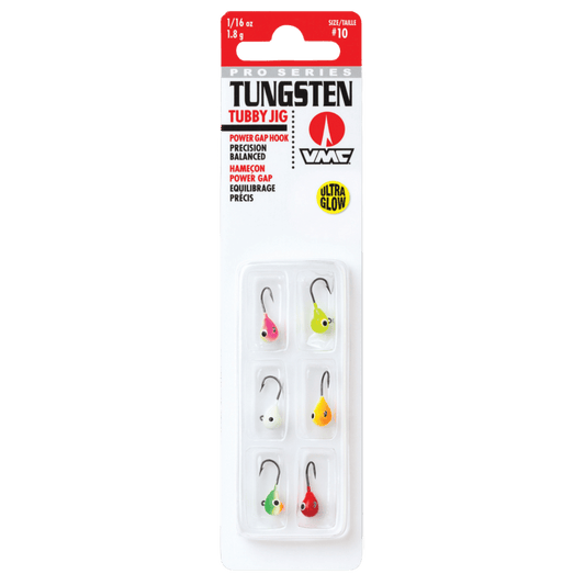 VMC TUNGSTEN TUBBY JIG KIT2 - 1/32 OZ - GLOW