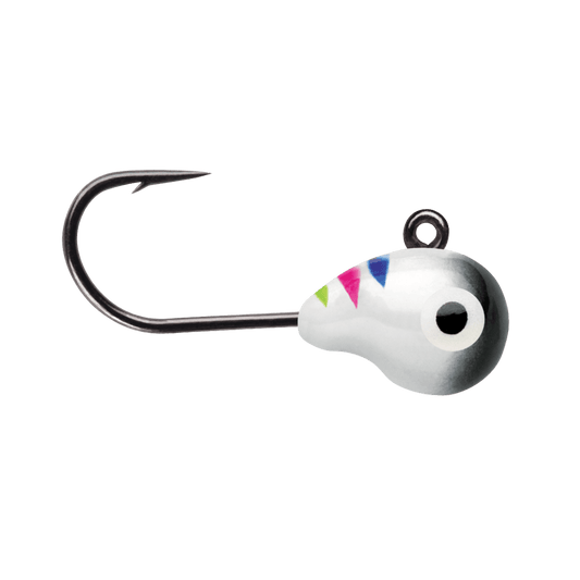 VMC TUNGSTEN TUBBY JIG GLOW BLK WNDRBR 1/32OZ