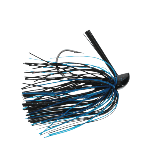 STRIKE KING COMPACT TUNGSTEN CASTING JIG 1/4 OZ - BLACK/BLUE